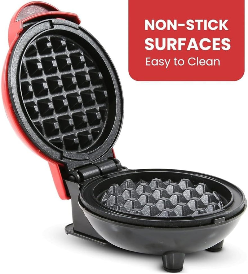 Mini Waffle Maker – 350W Snack & Bread Baking Machine