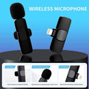 Wireless Lavalier Microphone for Smartphone – Clip-On Mic for Interviews Vlogs