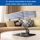 Universal 360° Phone Stand – Aluminum Alloy Desktop Holder with Charging Access & Anti-Slip Base