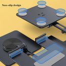 Universal 360° Phone Stand – Aluminum Alloy Desktop Holder with Charging Access & Anti-Slip Base