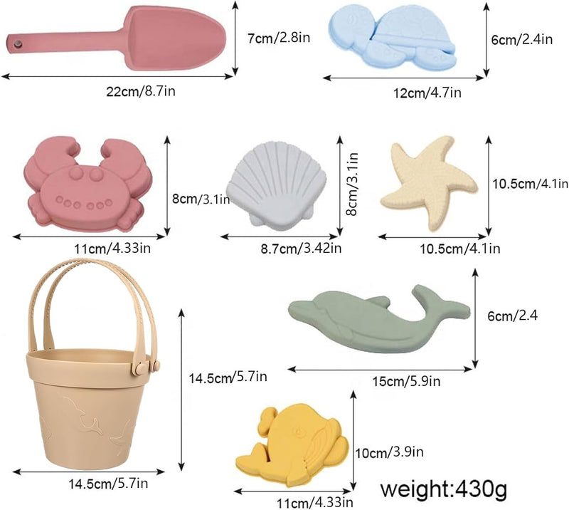 Silicon Beach Toys Set for Kids - High Quality Summer Water Toys