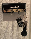 Guitar Amp Key Holder – Wall-Mounted Key Rack with 4 Guitar Plug Keychains