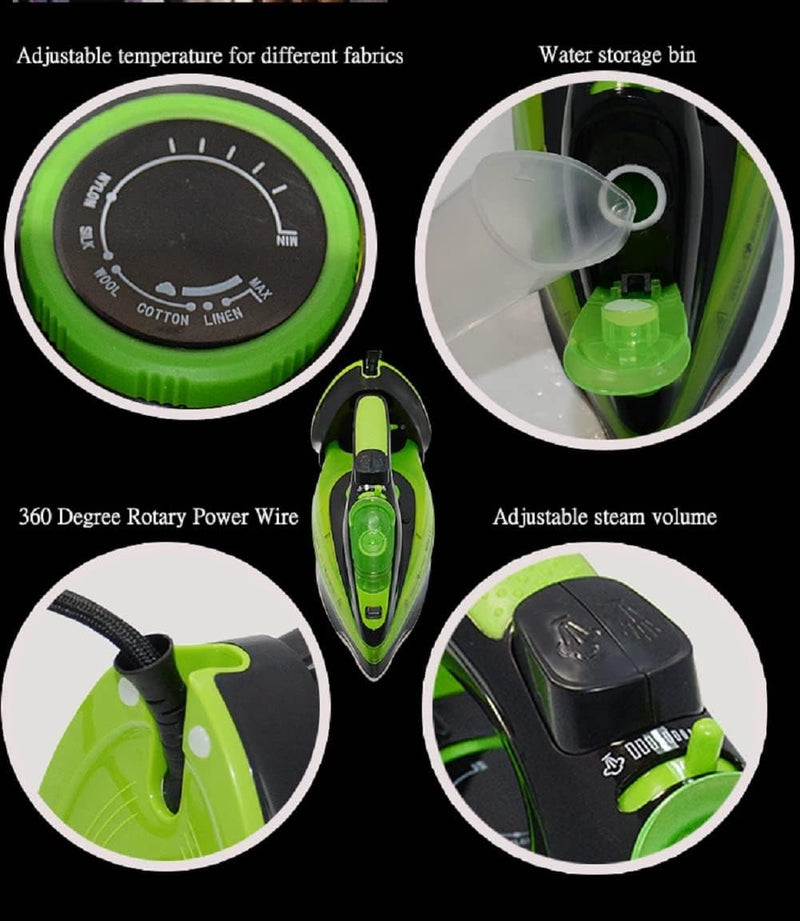 Cordless Steam Generator Iron – SOKANY 2400W Ceramic Soleplate 370ml Tank