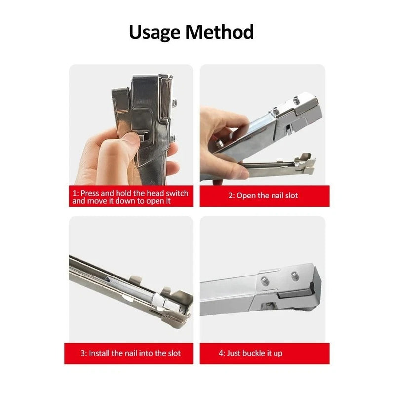 Hammer Tacker Staple Gun – Heavy-Duty Manual Stapler for Carpentry & Upholstery