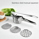 3-in-1 Stainless Steel Potato Ricer – Multi-Function Masher & Juicer