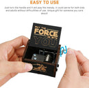 Star Wars Wooden Music Box – Hand-Crank Vintage Laser-Engraved Musical Box