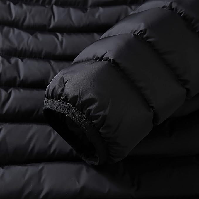 Unisex Heated Winter Jacket – 9 Heating Zones Lightweight Quilted Coat with Hood