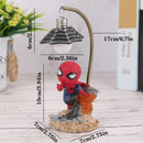 Spiderman Superhero Streetlight LED Desk Lamp – Resin Night Light for Kids