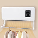 Wall-Mounted Heated Clothes Airer & Room Heater – 2-in-1 Drying & Cooling with Remote Control
