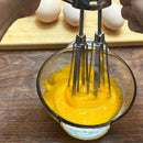 Manual Hand Crank Egg Beater – Stainless Steel Whisk with Ergonomic Handle