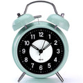 Twin Bell Alarm Clock 4 Inch – Rechargeable Luminous Retro Silent with Backlight