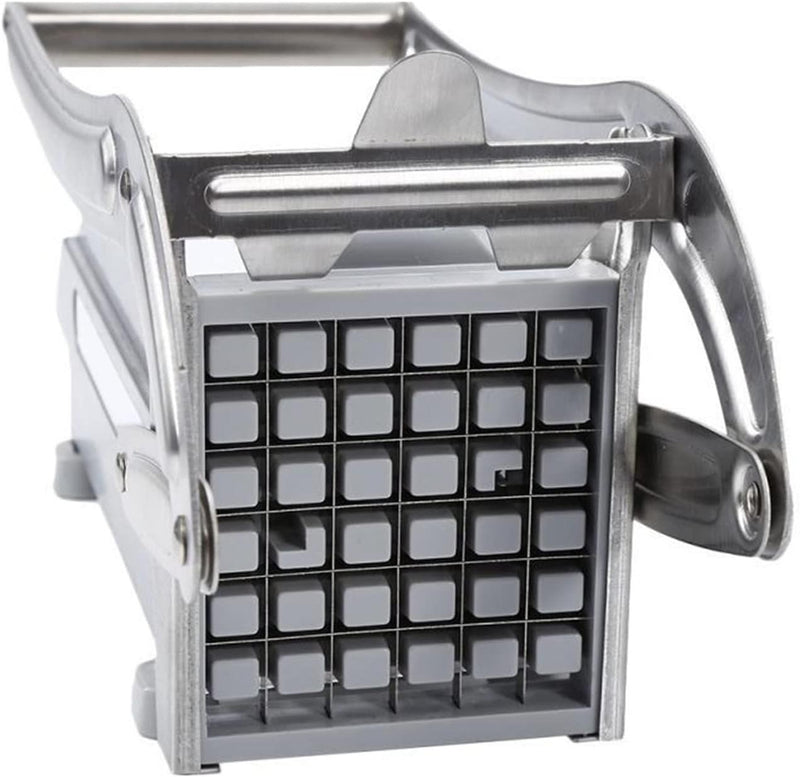 Stainless Steel Manual Potato Cutter – French Fry Slicer & Vegetable Chopper for Kitchen