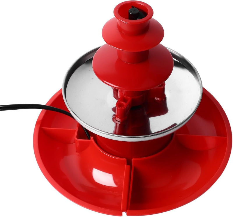 Mini Chocolate Fountain – 3-Tier Electric Fondue Set Stainless Steel for Parties & Events