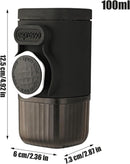Portable Hand-Press Espresso Maker – Compact Coffee Machine for Capsules & Ground Powder