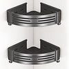 2 Tier Adhesive Corner Shower Caddies– No-Drill Bathroom & Kitchen Rack with Towel Holder