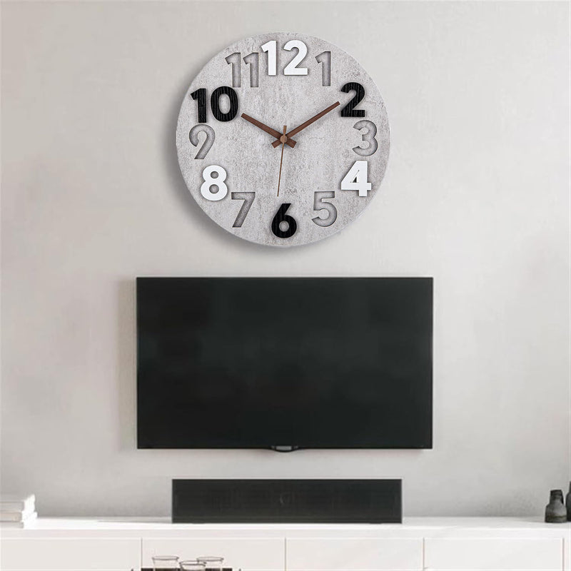 Modern Silent Wall Clock – Stylish Cutout Design for Every Room