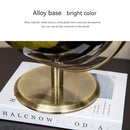 20cm Black & Gold Rotating Globe – European Inspired Elegant Home & Office Decor