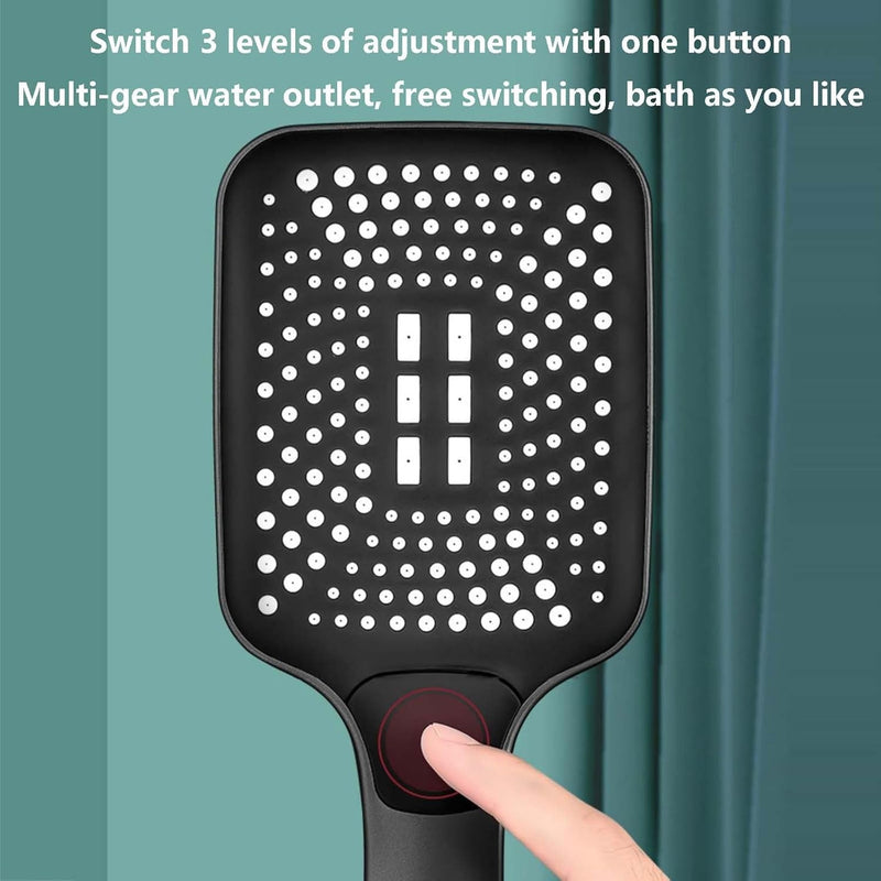 High Pressure Shower Head – 3 Modes 2M Hose Wall Bracket