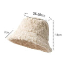 Women’s Faux Fur Bucket Hat – Warm Fuzzy Basin Hat for Cold Weather
