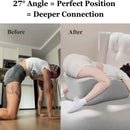 Couple's Intimacy Pillow – Ergonomic Memory Foam Wedge Pleasure Pillow