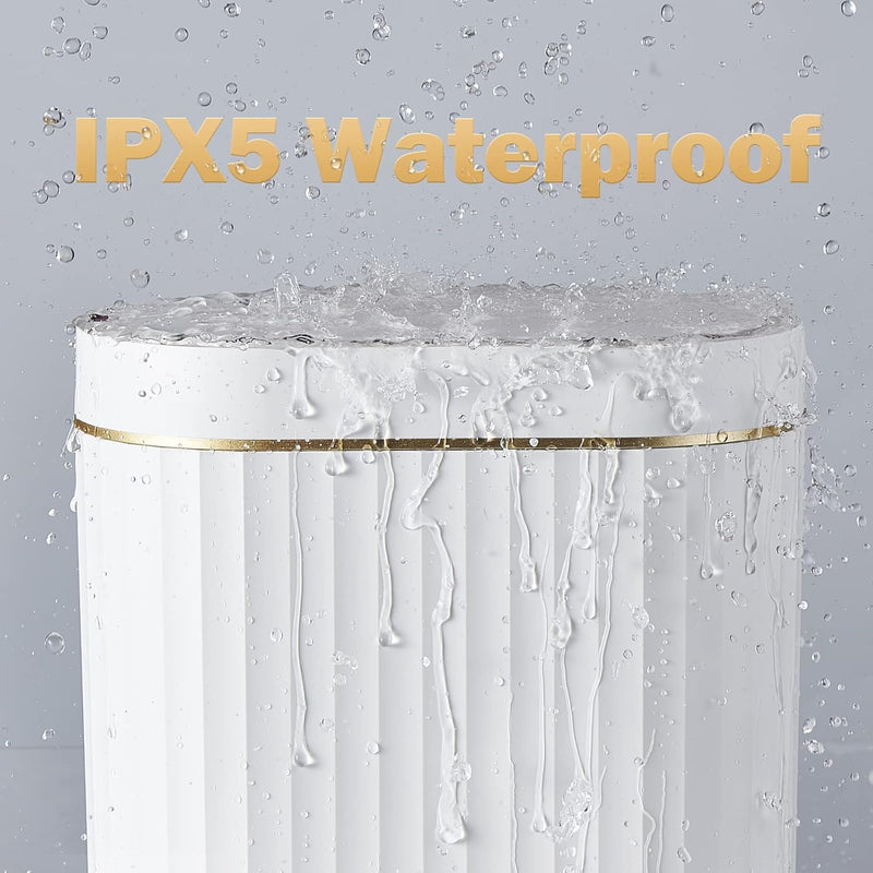 Smart Bathroom Trash Bin – Waterproof 7L Slim Motion Sensor Bin with Automatic Lid