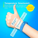 Smart Fitness Bracelet – IPX57 Waterproof Smartwatch with Body Temp Sensor Timer & Silent Alarm