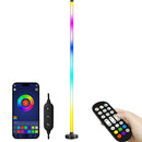 Smart LED Corner Floor Lamp – 122cm RGB Dimmable Modern Light with Remote & App Control