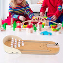 Mini Wooden Bowling Game – Tabletop Ten Pin Set for Family Fun & Decompression