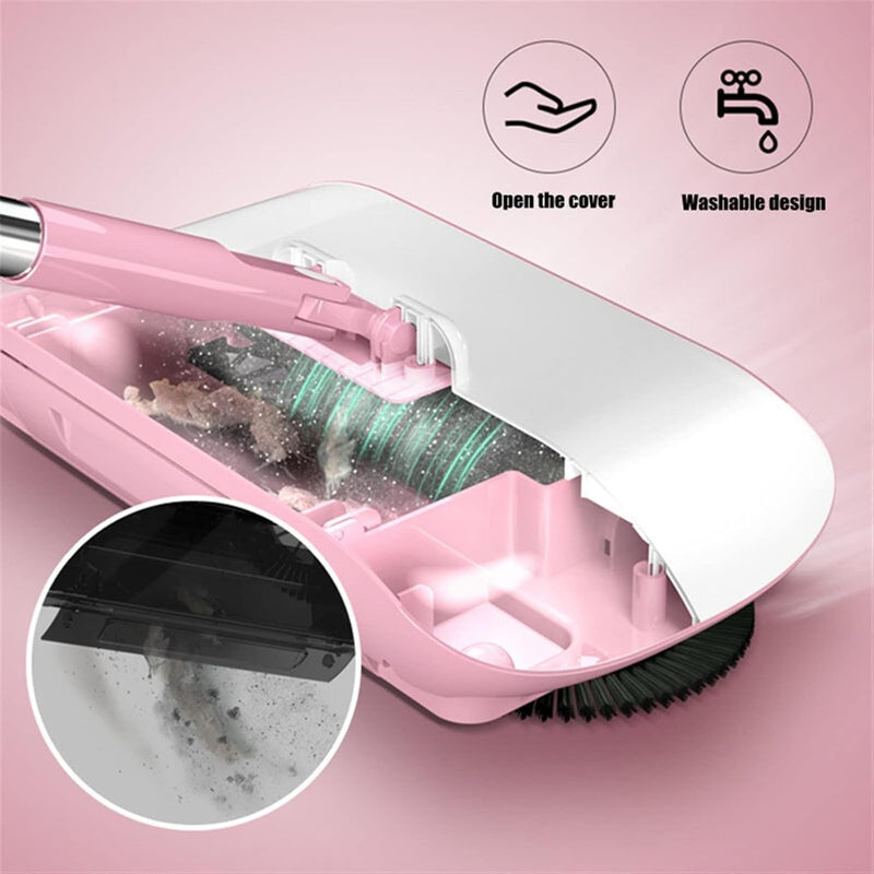 3-in-1 Hand Push Sweeper – Rotating Floor Mop & Duster for Home and Kitchen