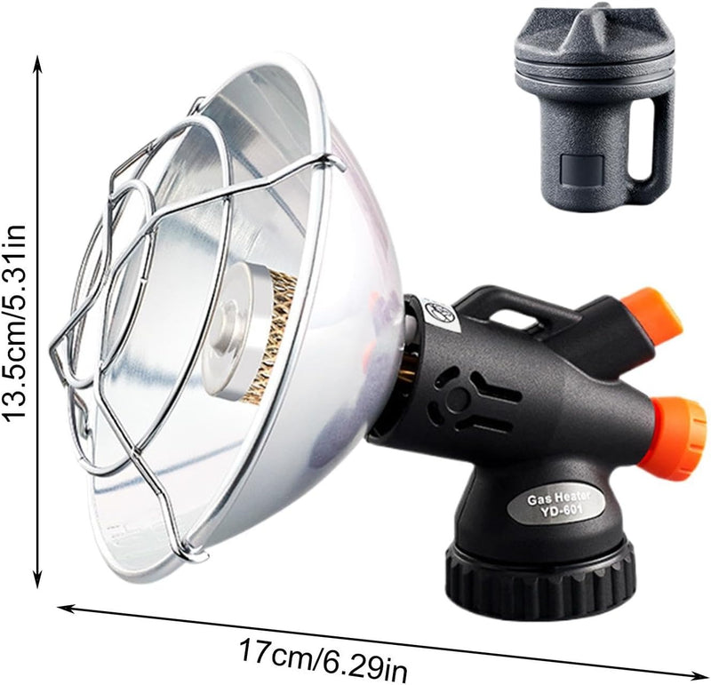Portable Propane Camping Heater – Mini Outdoor Gas Heater with Protective Mesh