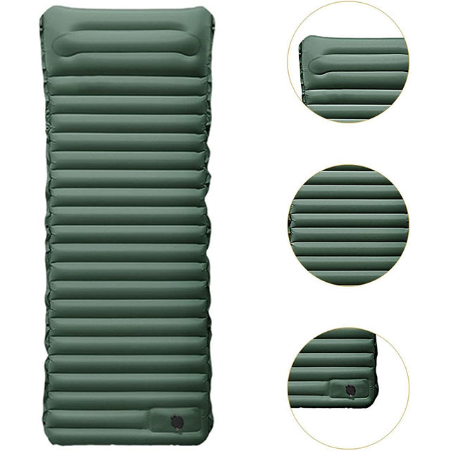 Ultralight Camping Air Mattress – Inflatable Sleeping Pad with Pump