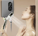 Electric Shower Set 5500W – Tankless Instant Hot Water Heater with Hose Shower Head Inlet Pipe and Thermostatic Valve