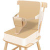 Portable Kids Booster Seat – Waterproof PU Chair with Backrest & Adjustable Straps