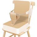 Portable Kids Booster Seat – Waterproof PU Chair with Backrest & Adjustable Straps