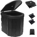 Portable Folding Camping Toilet – Lightweight Adjustable Porta Potty for Travel