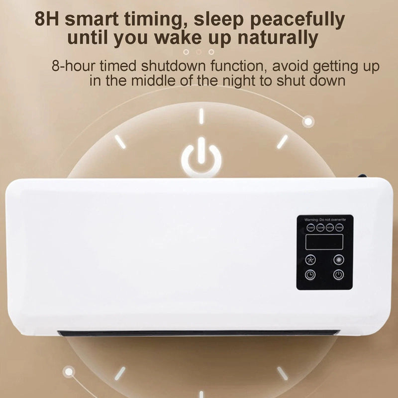 Wall-Mounted Heated Clothes Airer & Room Heater – 2-in-1 Drying & Cooling with Remote Control