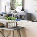 Wall-Mounted Glass Planter – Test Tube Vase with Wooden Stand for Hydroponic Plants