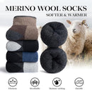 Merino Wool Socks – Premium Thermal Crew Socks Thick Insulated Winter Socks