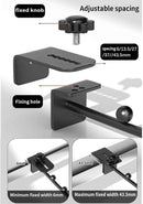 Adjustable Clothes Hanger Rack – Slim Sturdy No-Drill Wall Stand