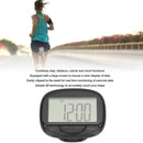 2D Pedometer with Clip – Multi-Functional Step & Calorie Counter Distance Tracker with Clock