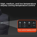USB Heated Gilet – Rechargeable Winter Jacket with 4 Heat Settings and 28 Heating Zones
