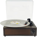 Portable Retro Vinyl Record Player – 3-Speed Turntable with Bluetooth Built-in Speakers & Dust Cover