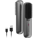 Rechargeable Travel Hair Straightener Brush – Portable Ionic Styling Brush