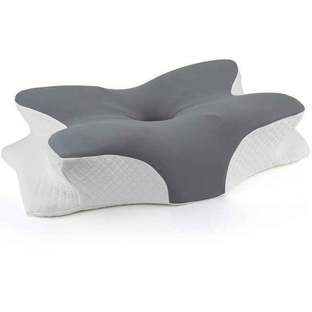 Ergonomic Memory Foam Neck Pillow – Pain Relief for Side Back & Stomach Sleepers