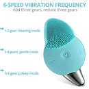 Ultrasonic Face Scrubber – Silicone Cleansing Brush for Deep Clean & Exfoliation