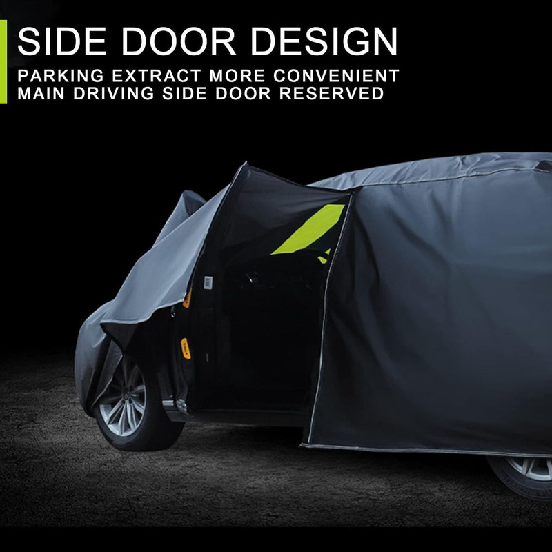 Waterproof Car Cover with Reflective Strips & UV Protection