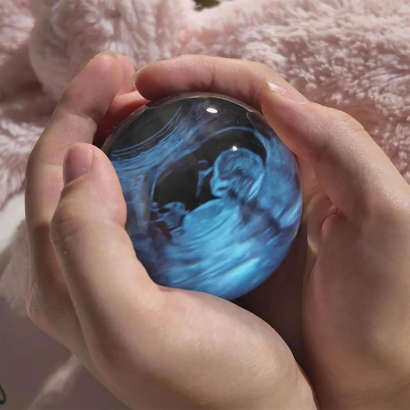 3D Crystal Ball Memory Globe – Personalised LED Digital Photo Frame 2.7"