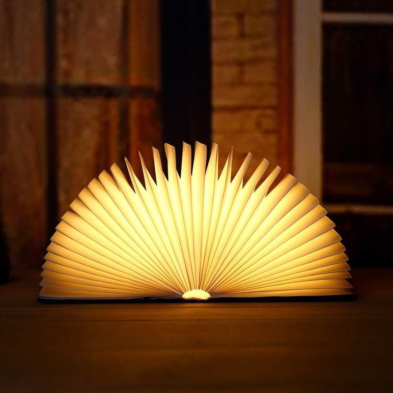 3D Folding Book Lamp – LED Night Light USB Rechargeable Dimmable Table Lamp