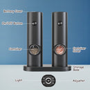 Salt & Pepper Electric Mill Grinder–  Adjustable Coarseness With Stand (2-Pack)