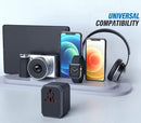 Universal Travel Adapter 35W With 2 USB A and 3 USB C